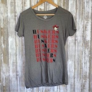 NCAA Nebraska Cornhuskers Grey Tee